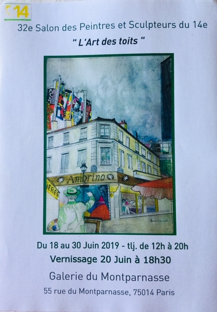affiche du salon des peintres du 14e